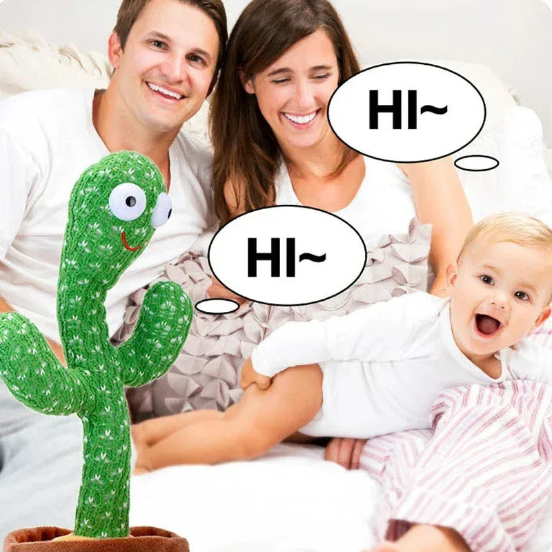 Dancing Cactus Toy – Talking, Singing, Wriggling Plush Interactive Toy - BIG FRENCHIES