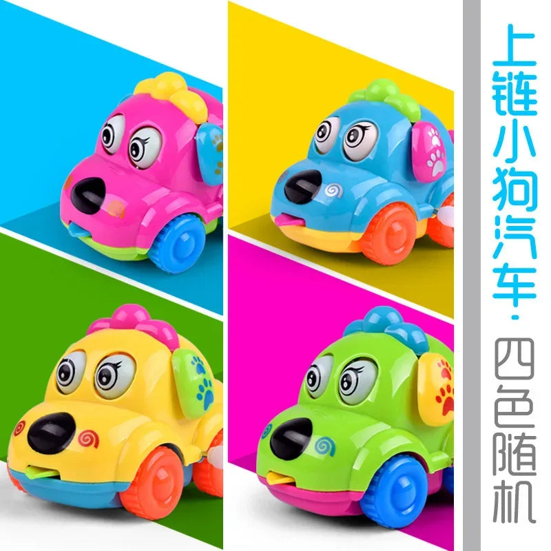 Clockwork Winding Toy Car – Cute Cartoon Animal Kids Gift - BIG FRENCHIES