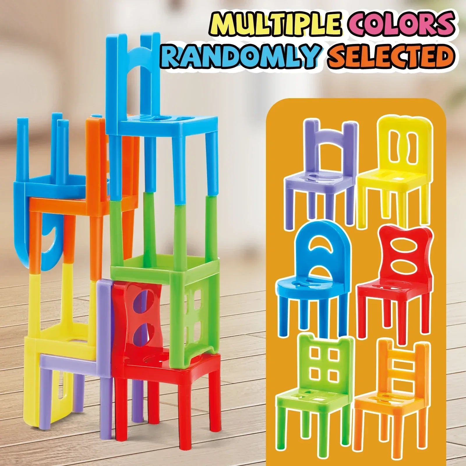 Stacking Chair Game – Educational Balance & Building Toy Set - BIG FRENCHIES