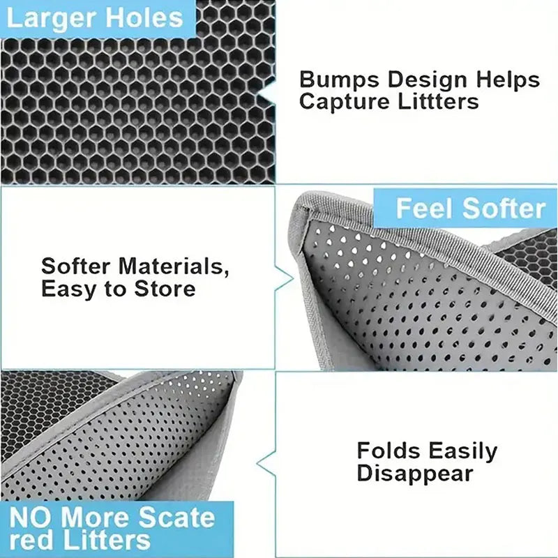 Cat Litter Mat – Waterproof Double Layer For Clean Floors - BIG FRENCHIES