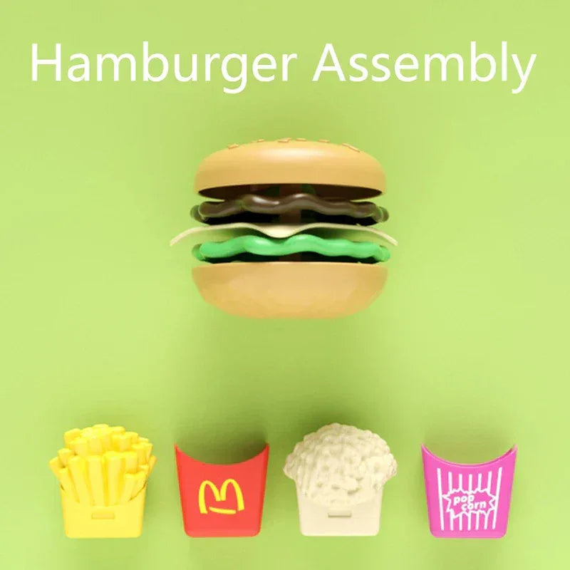 Children Hamburger Pretend Play Kitchen Toy Set – Sandwich & Fries - BIG FRENCHIES