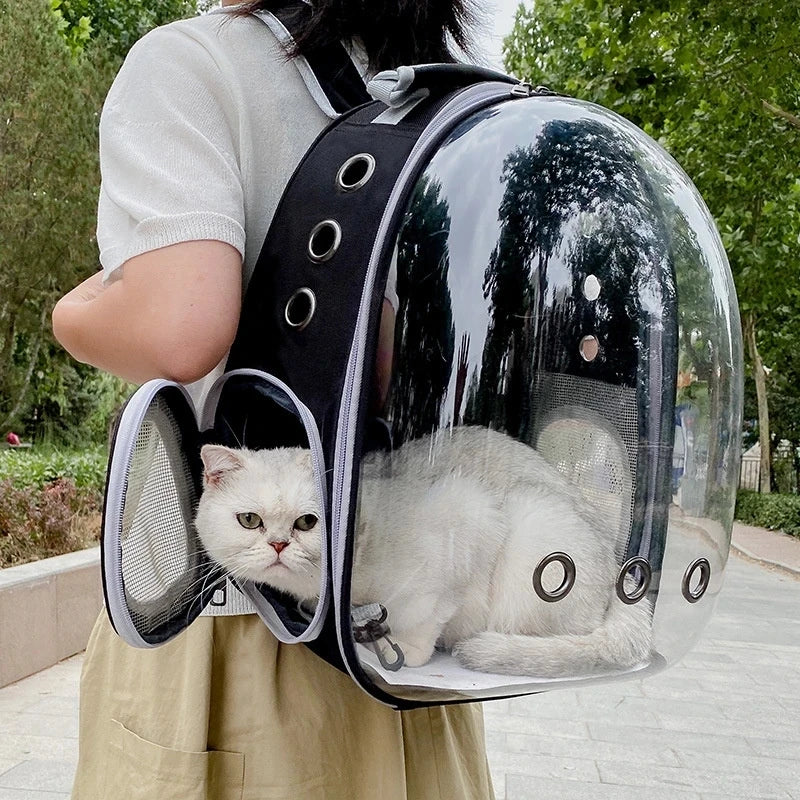 Space Capsule Pet Backpack – Ventilated Travel Carrier - BIG FRENCHIES