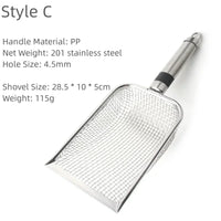 Stainless Steel Cat Litter Scoop with Long Handle | Durable & Easy to Use - BIG FRENCHIES