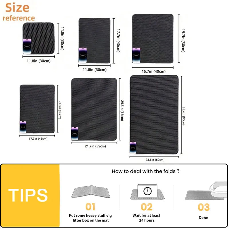 Cat Litter Mat – Waterproof Double Layer For Clean Floors - BIG FRENCHIES