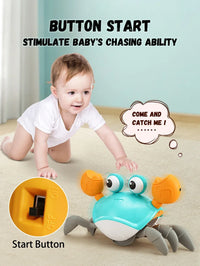 Auto-Sensing Escape Crab Toy – Crawling Baby Obstacle Avoiding Pet - BIG FRENCHIES