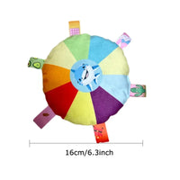 Rainbow Plush Flying Saucer Dog Toy – Interactive Chew & Training Disc - BIG FRENCHIES