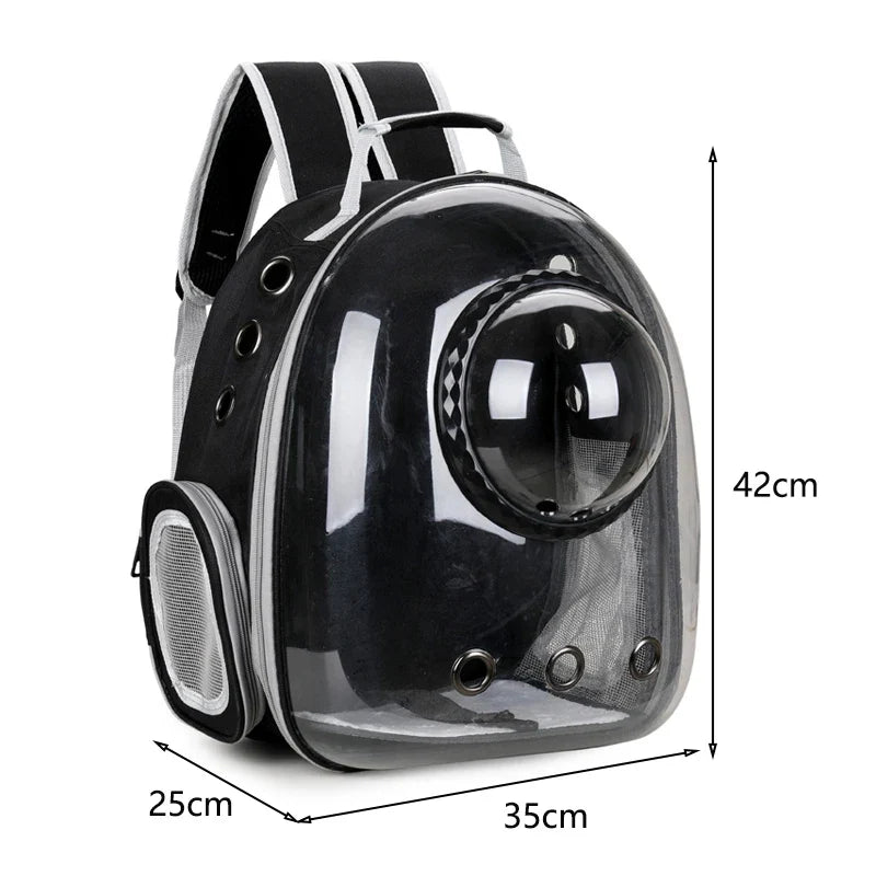 Space Capsule Pet Backpack – Ventilated Travel Carrier - BIG FRENCHIES