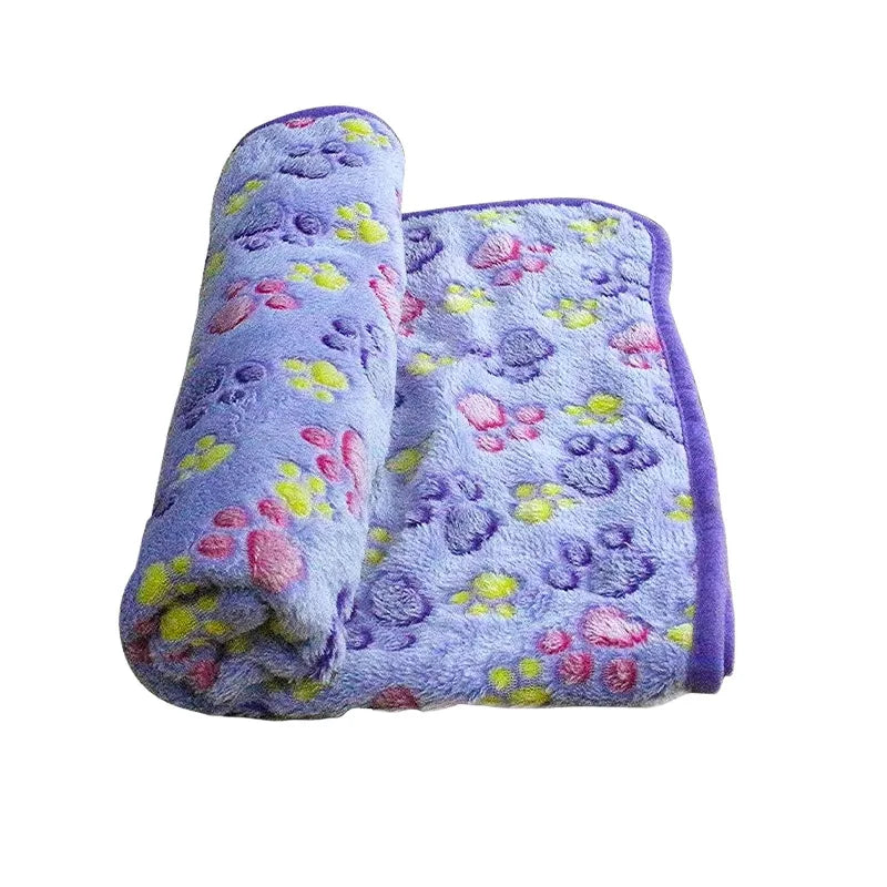 Soft Fluffy Pet Blanket – Cute Cartoon Pattern - BIG FRENCHIES