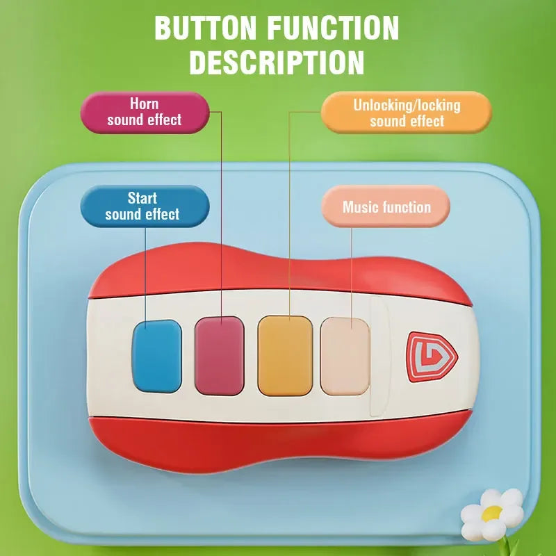 Musical Car Key Toy – Smart Vocal Remote for Baby & Toddler Play - BIG FRENCHIES