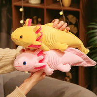 Kawaii Axolotl Plush Toy – Colorful Newt Stuffed Long Pillow - BIG FRENCHIES
