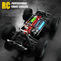 16103PRO 2.4GHz RC Car 70KM/H: Brushless 1:16 4WD Off-Road Vehicle with LED - BIG FRENCHIES