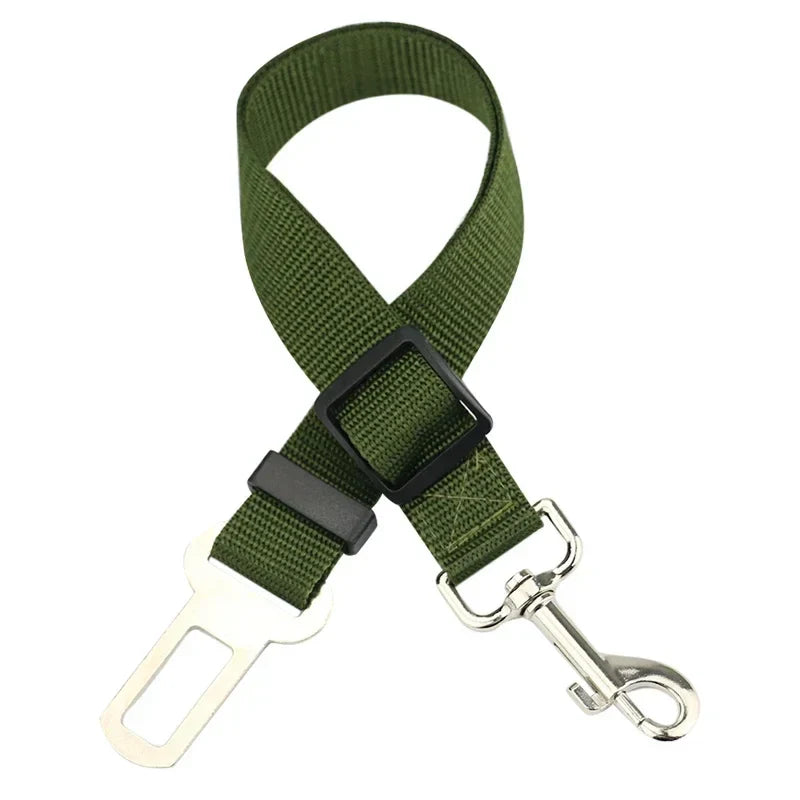 Pet Car Seat Belt Harness – Adjustable Safety Clip for Dogs & Cats - BIG FRENCHIES