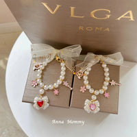 Pet Jewelry Accessories Fine Chic Pearl Beaded Necklace Bib Flower Bow Pendant Collar For Small Medium Dog Poodle Puppy Supplies
