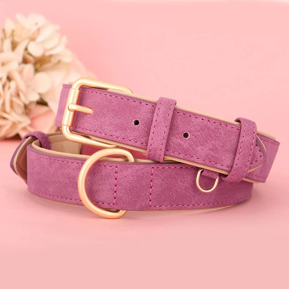 Premium Leather Dog Collar for Style and Durability - BIG FRENCHIES