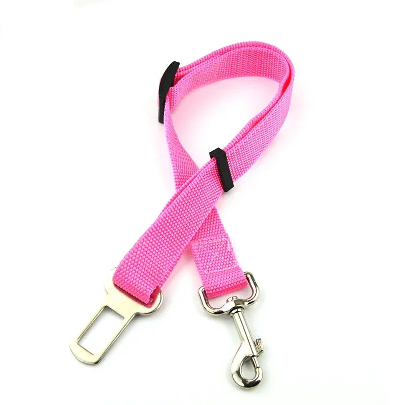 Pet Car Seat Belt Harness – Adjustable Safety Clip for Dogs & Cats - BIG FRENCHIES