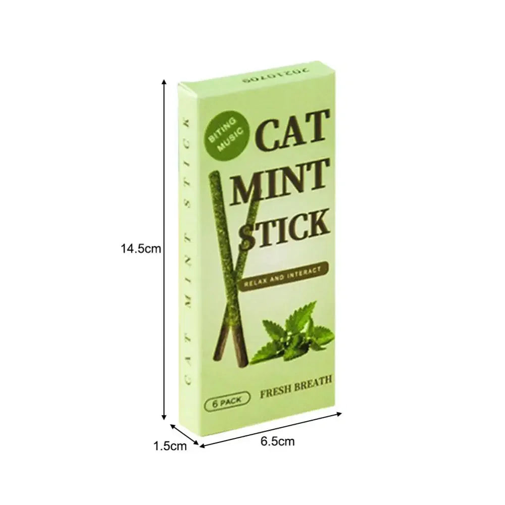 6PCS Natural Matatabi Cat Sticks – Silvervine Teeth Cleaning Treat & Cat Chew Toy - BIG FRENCHIES