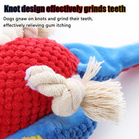 Indestructible Plush Parrot Dog Toy – Squeaky Chew Toy for Small & Large Dogs - BIG FRENCHIES
