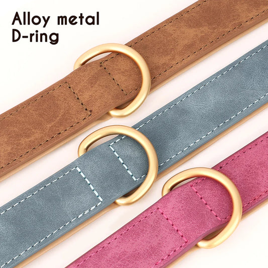 Premium Leather Dog Collar for Style and Durability - BIG FRENCHIES