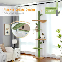 5 Tier Cat Tree Tower with Scratching Posts & Hammock - BIG FRENCHIES