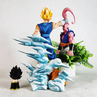 Super Saiyan Vegito Vs Majin Buu Anime Figure, Dragon Ball Z Action Figurines PVC Statue 31 CM