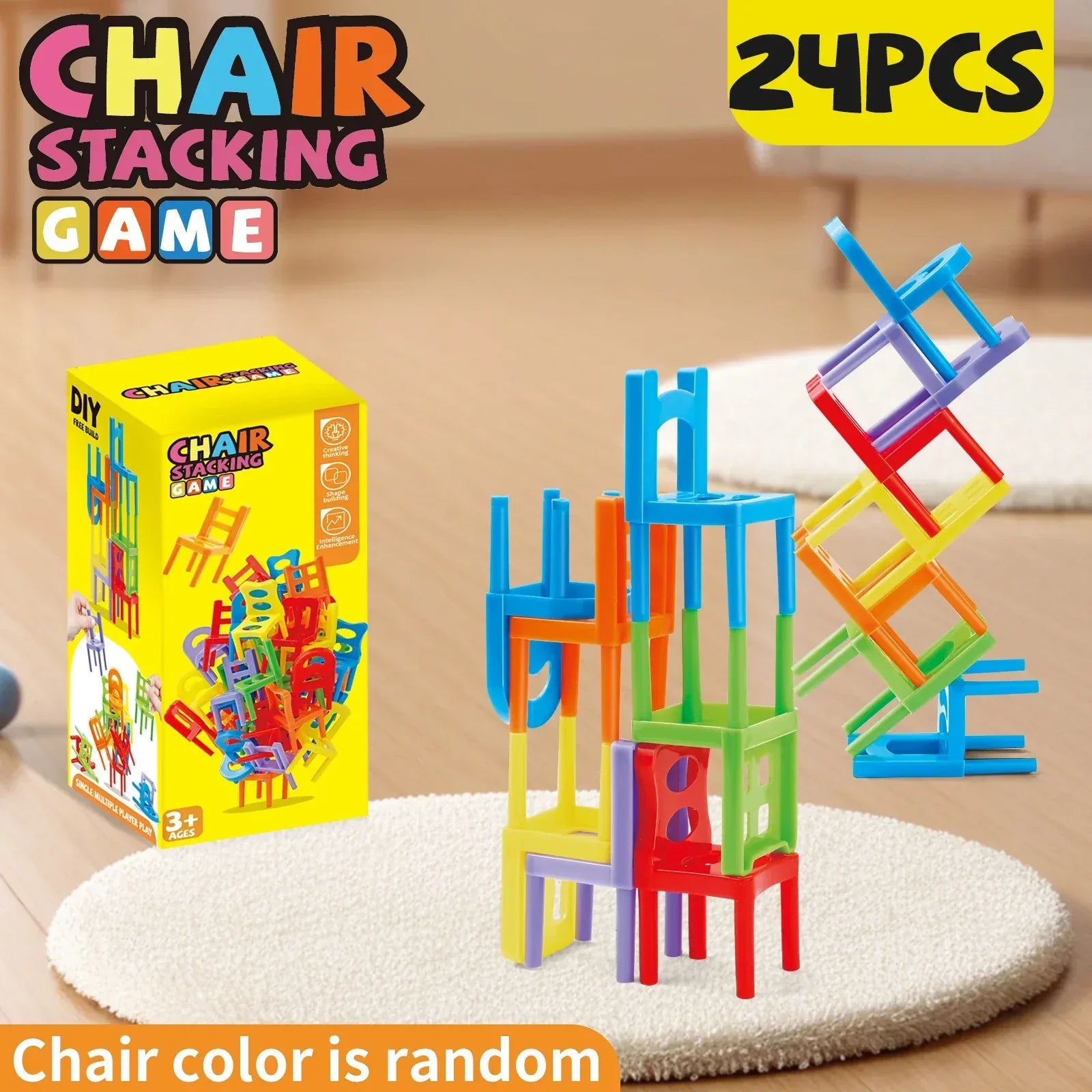 Stacking Chair Game – Educational Balance & Building Toy Set - BIG FRENCHIES