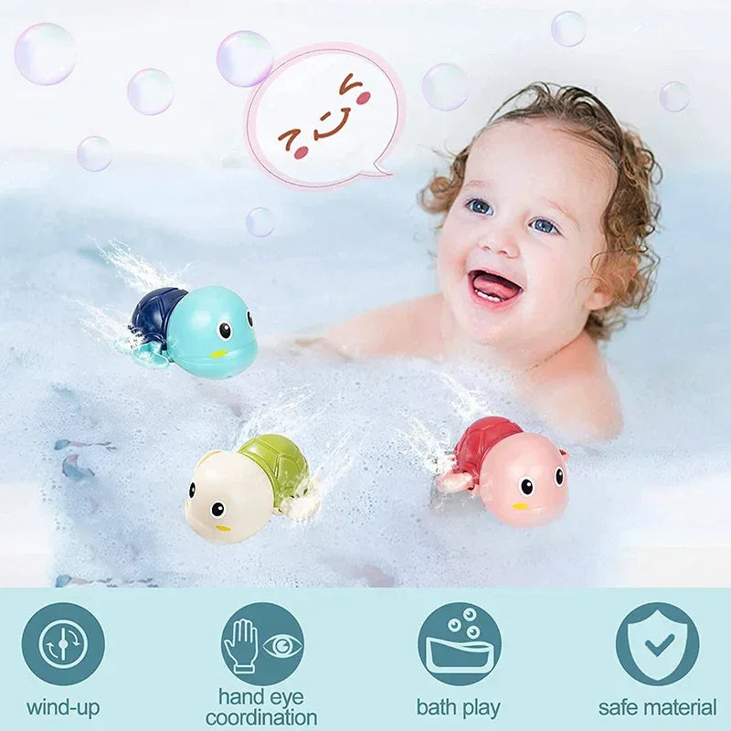 Baby Bath Toy – Swimming Turtle & Whale Clockwork Water Toy - BIG FRENCHIES
