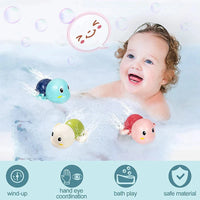 Baby Bath Toys - Swimming Turtle Whale Clockwork Water Toys for Kids | Safe Fun Bath Time Play