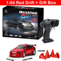 1/64 4WD High-Speed Drift RC Car – Mini Remote Control Racing Toy for Kids & Adults