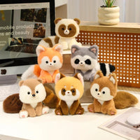 Cute Sitting Animal Plush Toys – Red Panda, Fox, Sloth & More - BIG FRENCHIES
