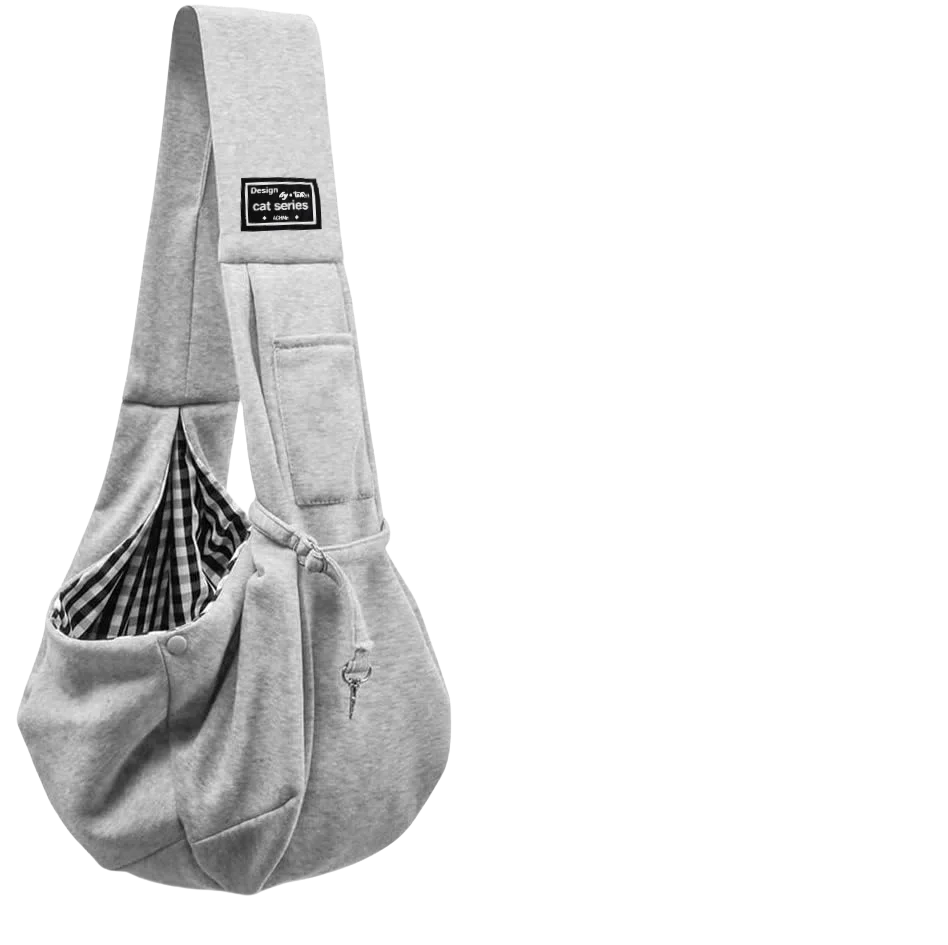 Cotton Dog Sling Carrier – Crossbody Travel Bag - BIG FRENCHIES