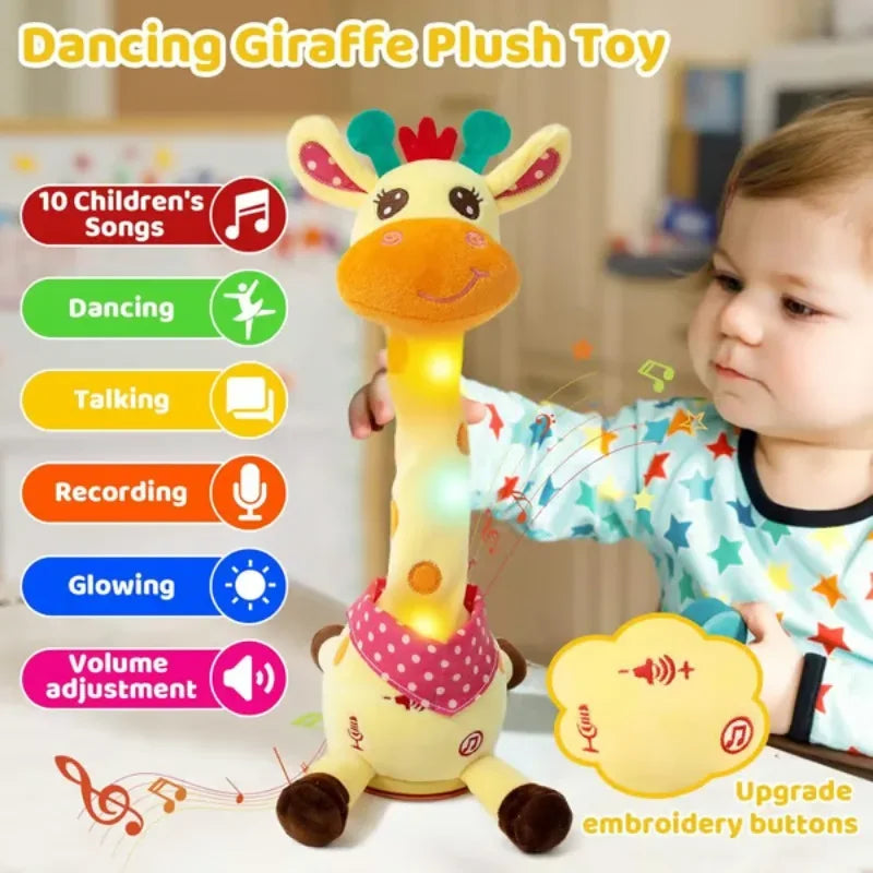 Musical Giraffe Toy – Sings, Dances & Repeats What You Say - BIG FRENCHIES