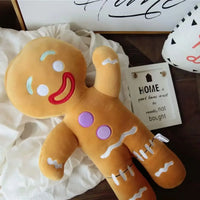 Gingerbread Man Christmas Plush Toy – Soft Stuffed Cookie Doll for Kids - BIG FRENCHIES