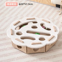 Cat Fun Box – Interactive Puzzle Toy for Indoor Cats, Scratching & Digging Activity Box with Bell Balls - BIG FRENCHIES