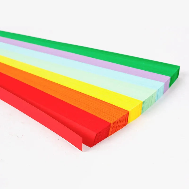 Lucky Star Origami Paper Strips Set – 540 Sheets, 27 Colors - BIG FRENCHIES