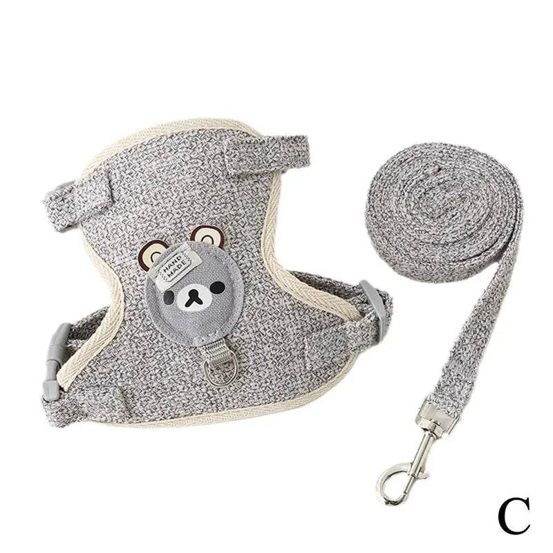 Undershirt Style Pet Leash Adjustable Cat Dog Harness Breathable Leash  Convenient Pet Vest For Small Dog Cat Supplies-Harnesses-BIG FRENCHIES-Econic Blanks