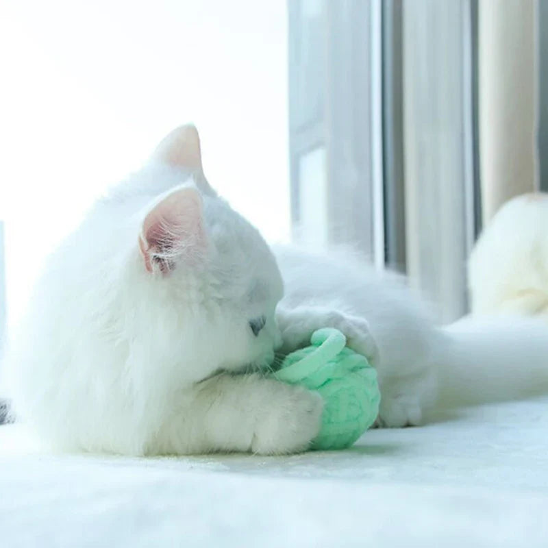 Colorful Yarn Ball Cat Toys with Bell - BIG FRENCHIES