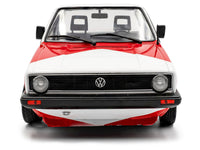 1983 Volkswagen Caddy MK 1 Pickup Truck "Red Cowboy Racing Tribute" White and Red 1/18 Diecast Model Car by Solido