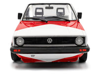 1983 Volkswagen Caddy MK 1 Pickup Truck "Red Cowboy Racing Tribute" White and Red 1/18 Diecast Model Car by Solido