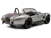 1965 Shelby Cobra 427 MKII "Solido Works M Racing Tribute" Gray Metallic with Stripes 1/18 Diecast Model Car by Solido