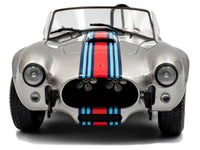 1965 Shelby Cobra 427 MKII "Solido Works M Racing Tribute" Gray Metallic with Stripes 1/18 Diecast Model Car by Solido