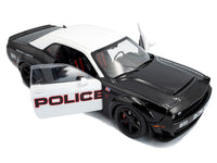 2023 Dodge Challenger Demon "Police" Black and White 1/18 Diecast Model Car by Solido
