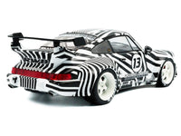 2022 RWB Bodykit #13 "The Zebra" Black and White Striped 1/18 Diecast Model Car by Solido