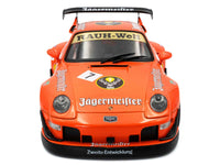 2020 RWB Bodykit #7 "Jagermeister" Orange with Graphics 1/18 Diecast Model Car by Solido