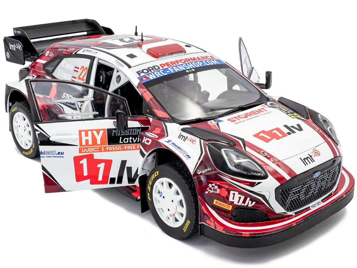 Ford Puma Rally1 #22 Martins Sesks - Renars Francis "Rally Latvia" (2024) "Competition" Series 1/18 Diecast Model Car by Solido