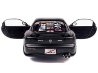 1994 Mazda RX7 (FDRS) RHD (Right Hand Drive) "Itasha Club" Black Metallic with Pink Graphics 1/18 Diecast Model Car by Solido