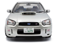 2004 Subaru Impreza WRX STI RHD (Right Hand Drive) Premium Silver Effect 1/18 Diecast Model Car by Solido