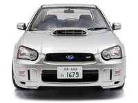 2004 Subaru Impreza WRX STI RHD (Right Hand Drive) Premium Silver Effect 1/18 Diecast Model Car by Solido