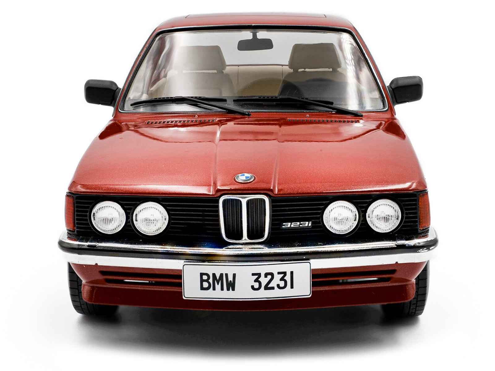 1980 BMW 323i Ruby Red Metallic 1/18 Diecast Model Car by Solido