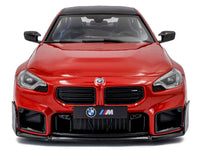 2024 BMW M2 Performance Parts Toronto Red Metallic with Carbon Top 1/18 Diecast Model Car by Solido