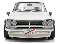 1970 Nissan Skyline (C10) Hakosuka RHD (Right Hand Drive) White 1/18 Diecast Model Car by Solido
